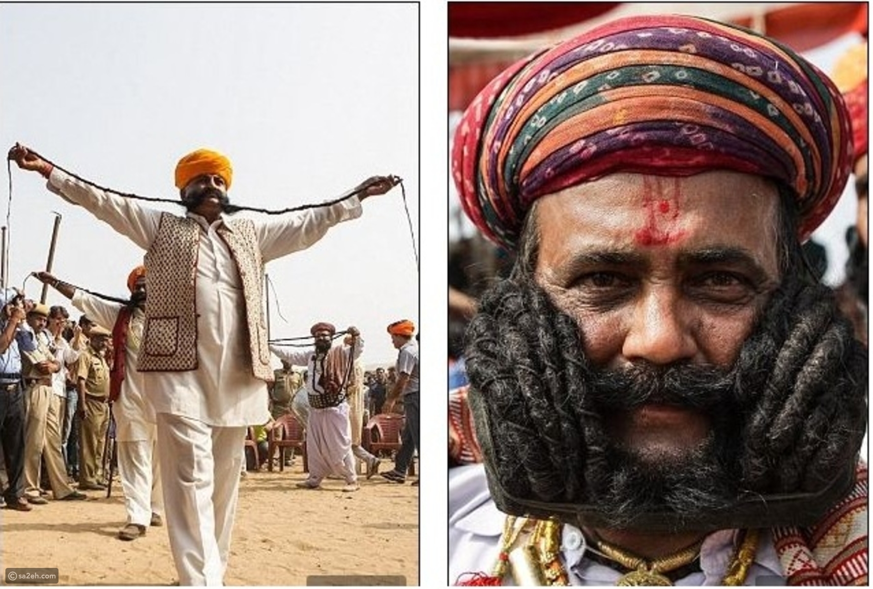 بالصور: مسابقة أطول شارب في الهند
